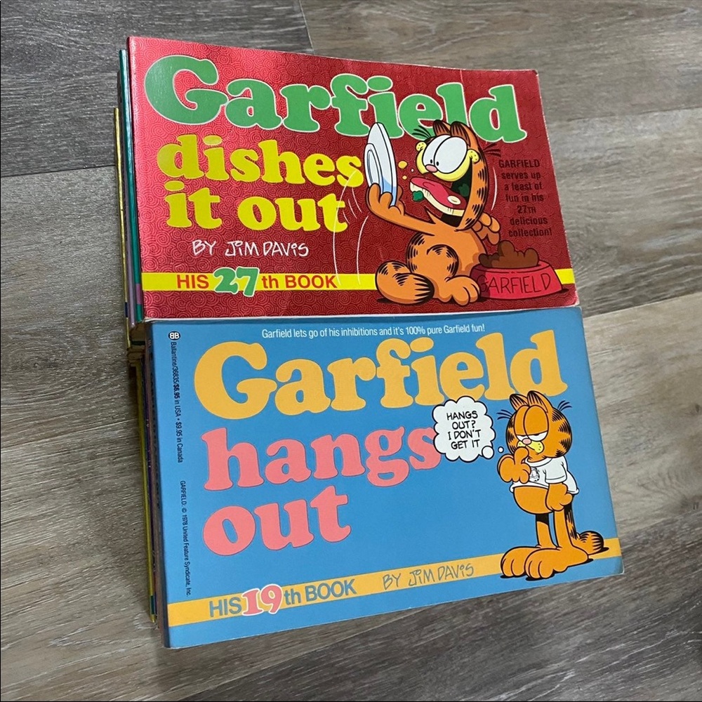 Garfield - By Jim Davis, First Edition Soft Cover Books! Lot Of 23!